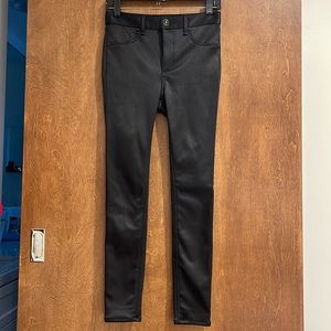 Rag and Bone black skinny pants with sheen. Size 24